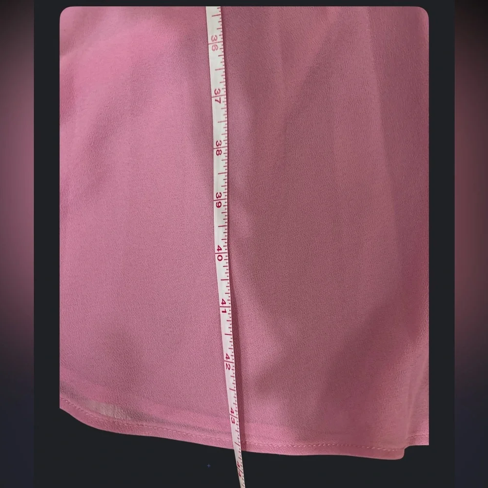 La Maison Talulah Anthropologie pink pleated asymmetrical flowy dress 4